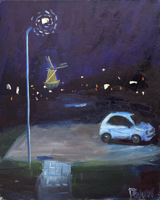 January Night Plein Air