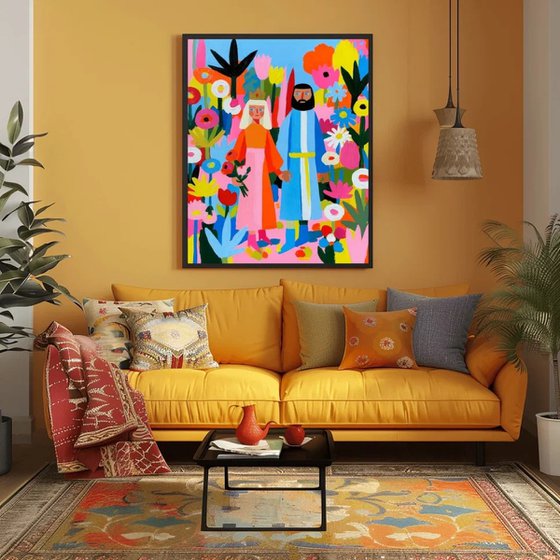 Flower Garden Couple