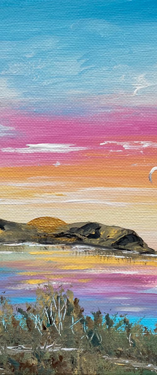 Sunrise over Lulworth Cove by Marja Brown