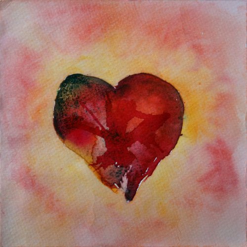 Heartbeat I /  ORIGINAL PAINTING by Salana Art Gallery