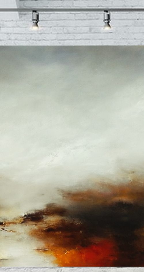 "Pleasant morning" large 40" x 30" canvas by Olena Topliss
