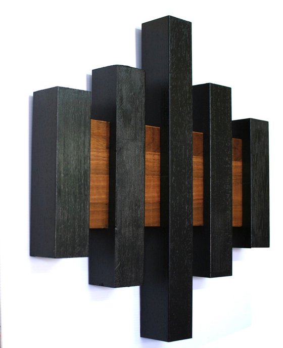 Oak and Walnut Wall Art