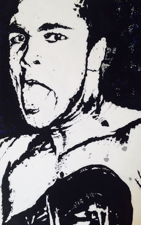 Muhammad Ali By Artist Blue Face Cow Artfinder