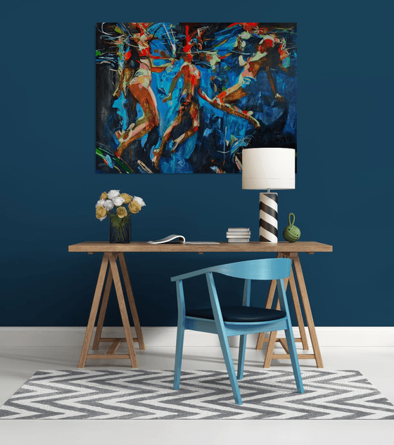 Interior blue