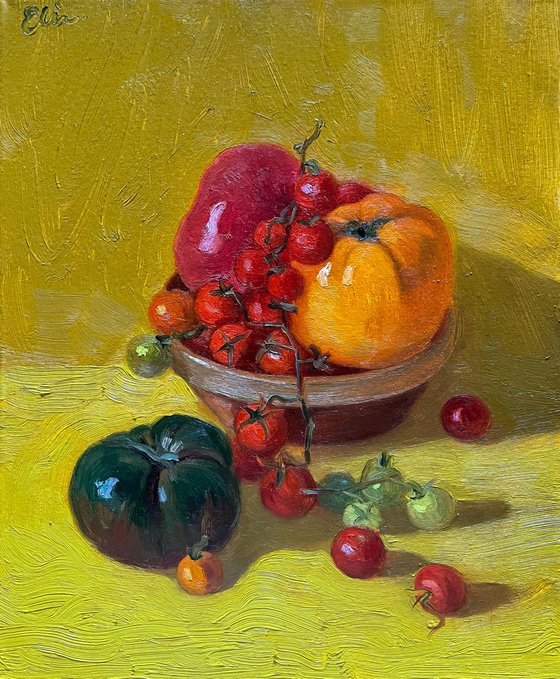 Still life with tomatoes