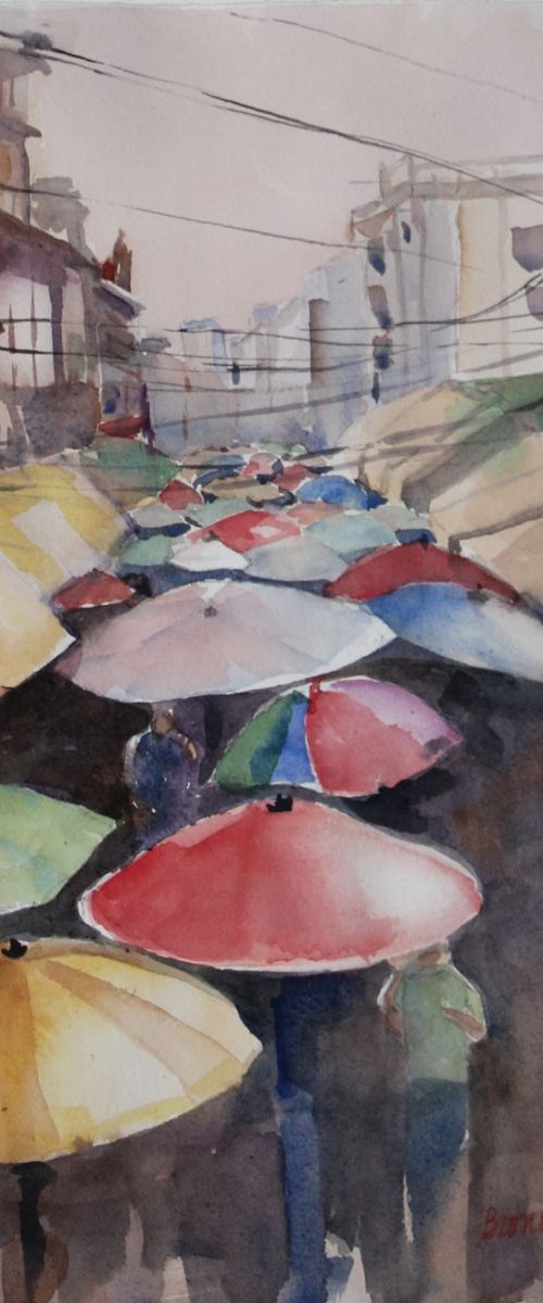 Umbrellas by Bronwen Jones