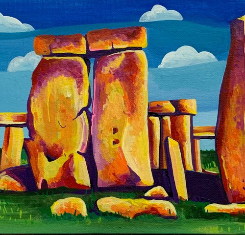 Colourful Stonehenge by Tiffany Budd