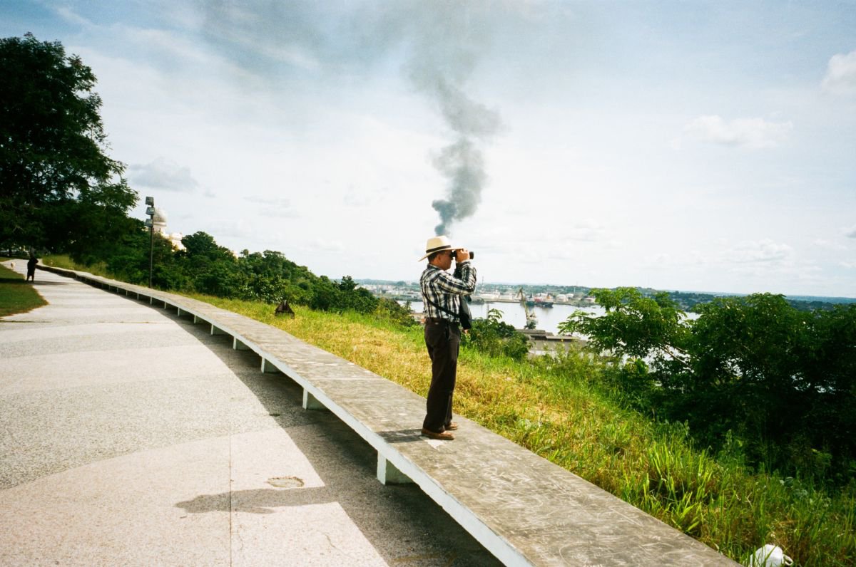 Photorealistic Portrait Photograph By Federico Arcangeli, 18 X 13, Smoking Man, Original Artwork