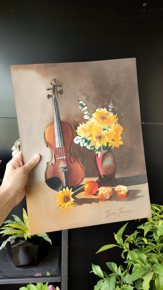 Music and flowers