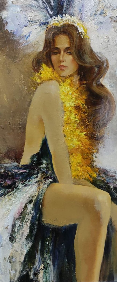 Peacock Girl by Dmitrii Ermolov