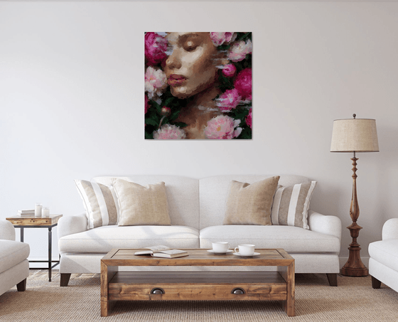 Woman in Flowers