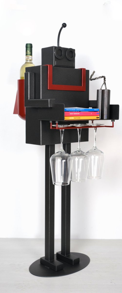 ASTROROBOOK METALLIC BLACK/BORDEAUX N2 by Edoardo Meloni