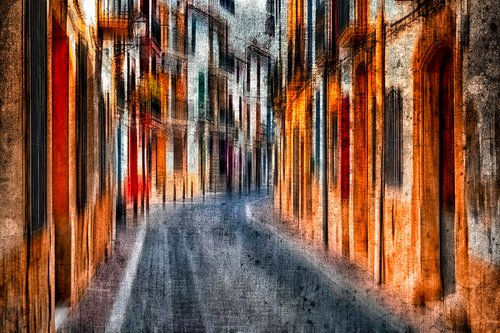 Spanish Street. Limited Edition 2/50 15x10 inch Photographic Print by Graham Briggs