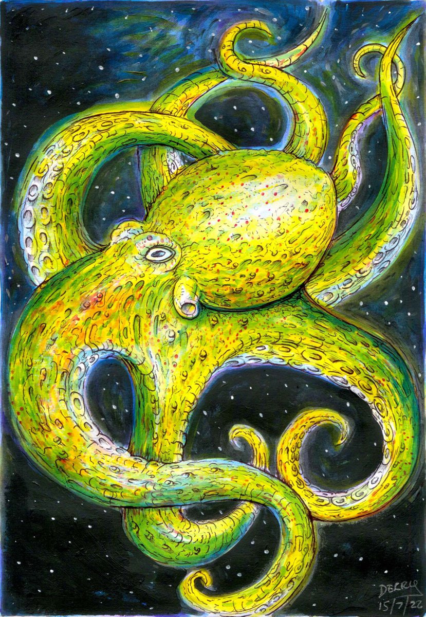 Octopus Heart - Sealife Art by Spencer Derry ART