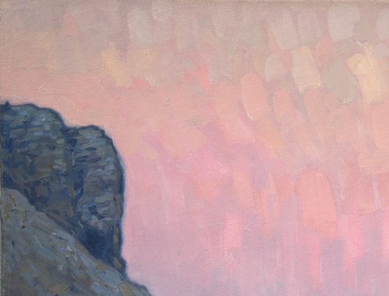 Sunset. Italian beach