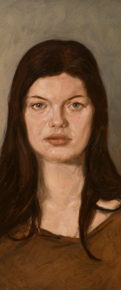 modern portrait from life model by Olivier Payeur