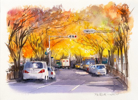 Autumn Golden Avenue