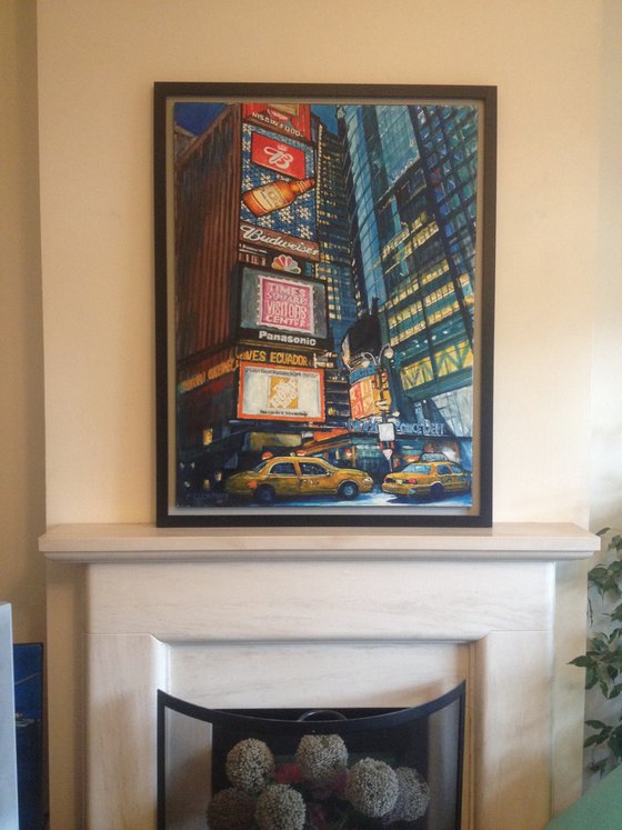 Times Square New York painting