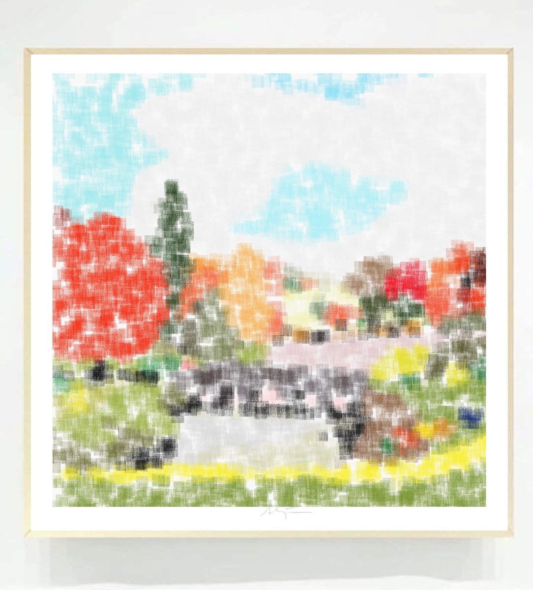 Impressionistic Giclee Print , Bridge I By Alejos, 17 X 17, Artwork For Sale On Artfinder