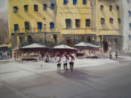 Santa Croce square - Florence
