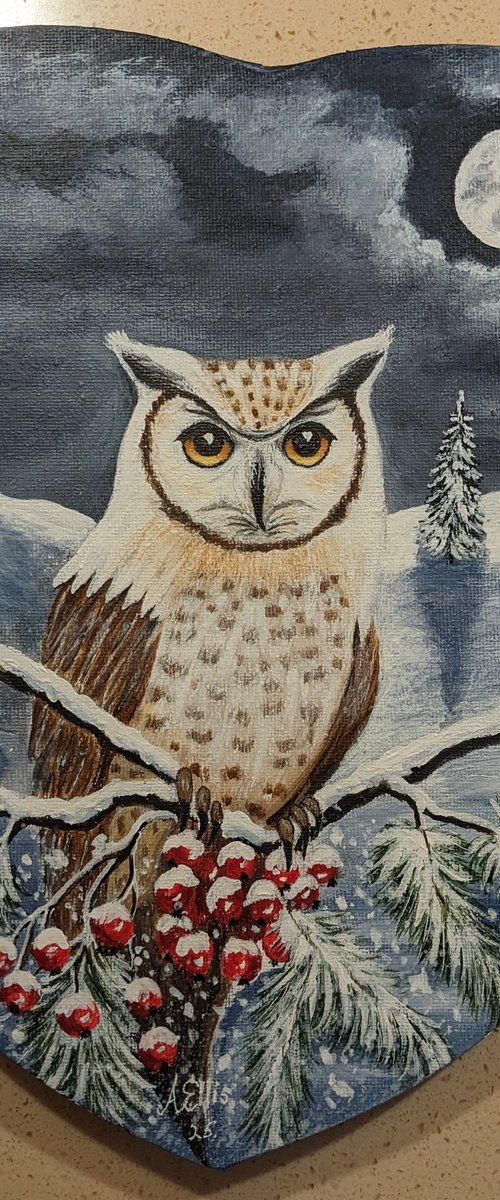 Owl in the Moonlight by Anne-Marie Ellis