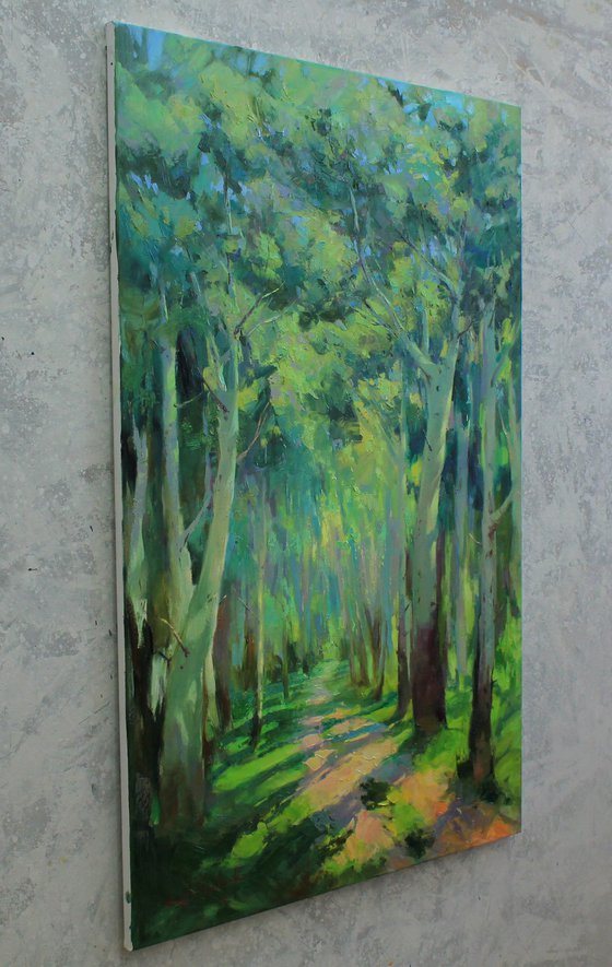 Road in greenery