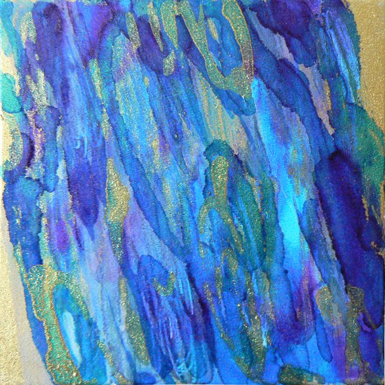 Mini original abstract #302 (original miniature abstract)