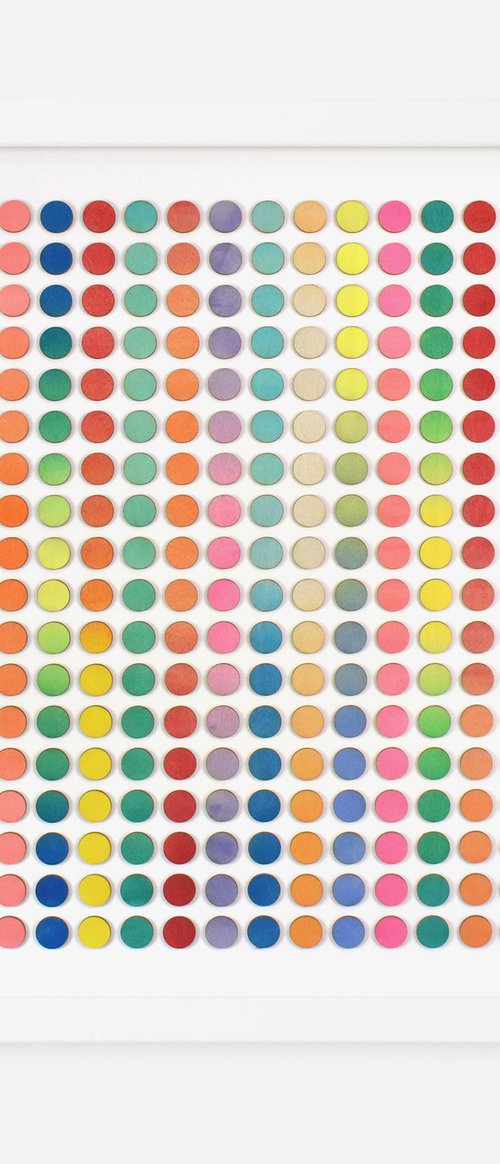 Ombre Stripes of Dots. by Amelia Coward