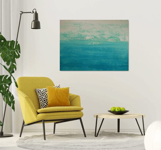 Sandy Cove - Modern Abstract Expressionist Seascape