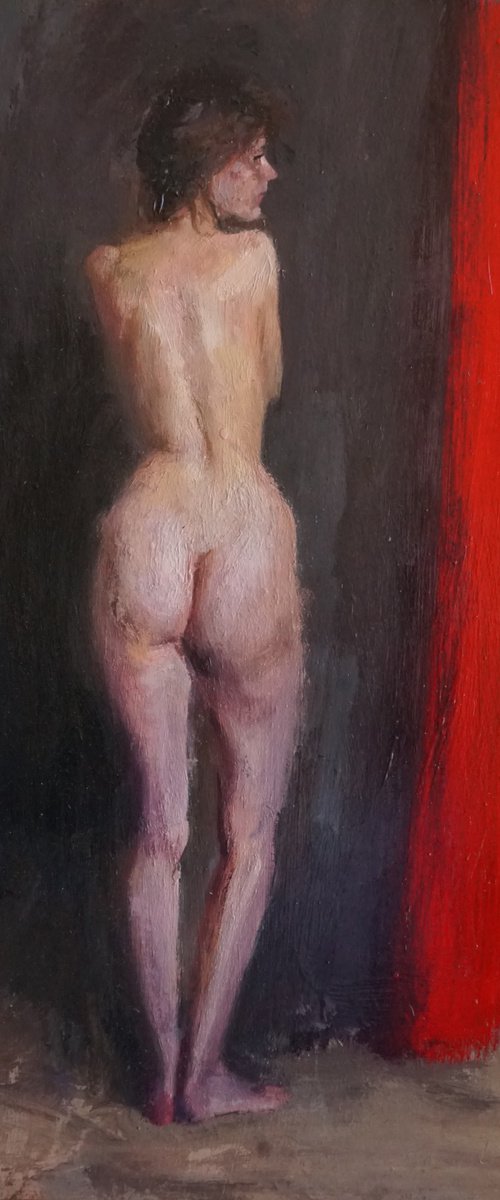 Red curtain by Manuel Leonardi