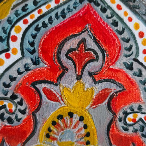 Yellow in Red