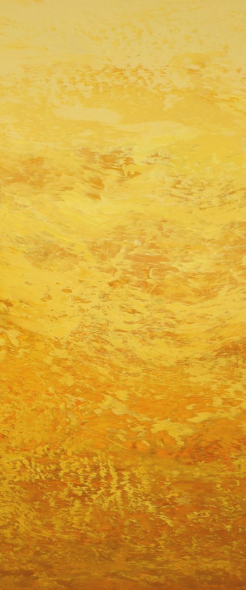 Honey Nectar - Modern Yellow Abstract by Suzanne Vaughan