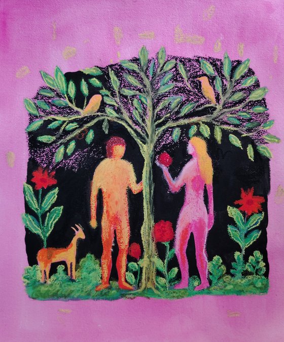 Adam and Eve. Light and Shadow