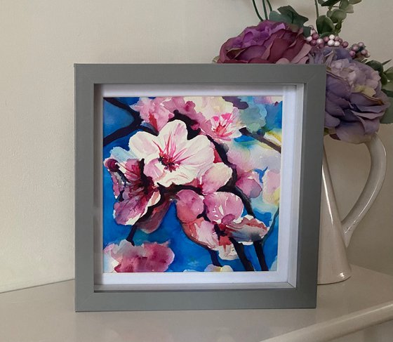 Framed Flower Painting - Spring Blossom