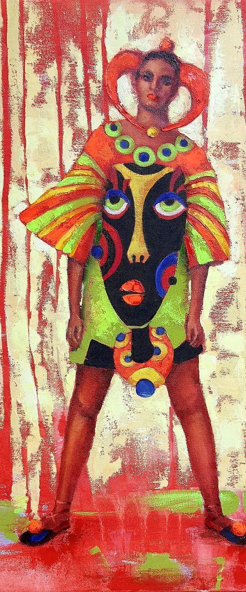 Fashion show. Red by Olha Laptieva