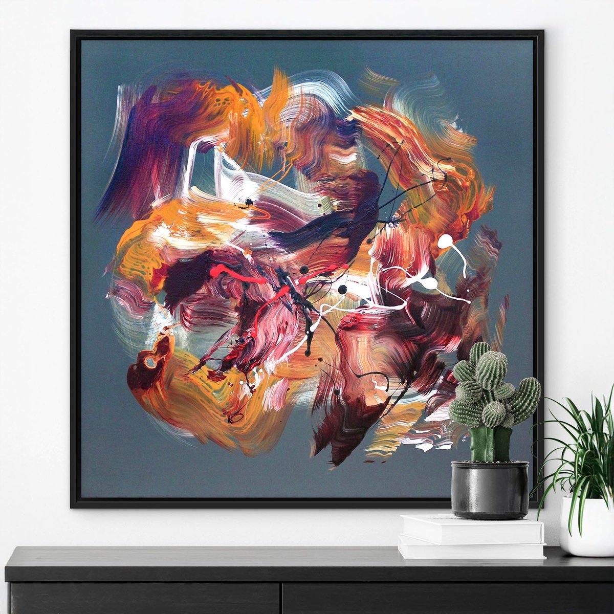 Ember Dance By Paresh Nrshinga Frsa, 28 X 28, Artwork For Sale On Artfinder