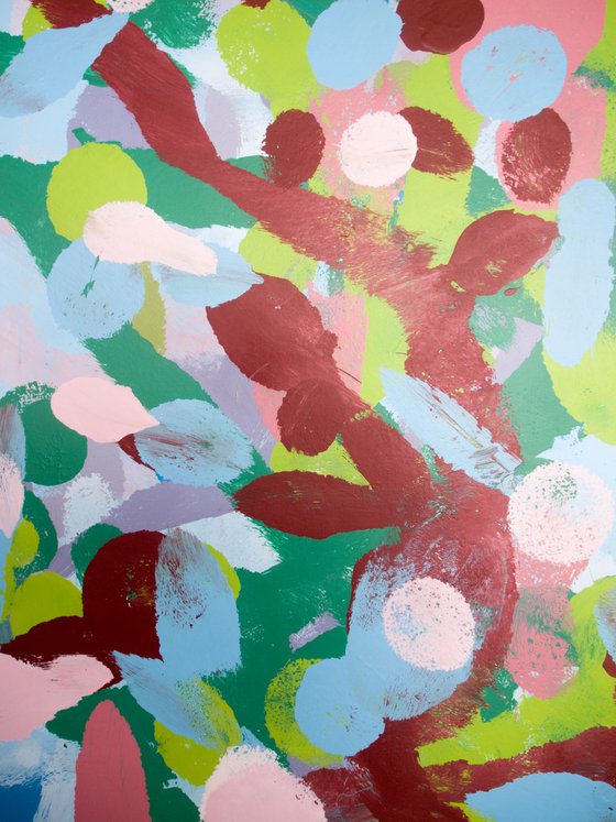 Spotty Pop Painting - 110 x 80 cm 02