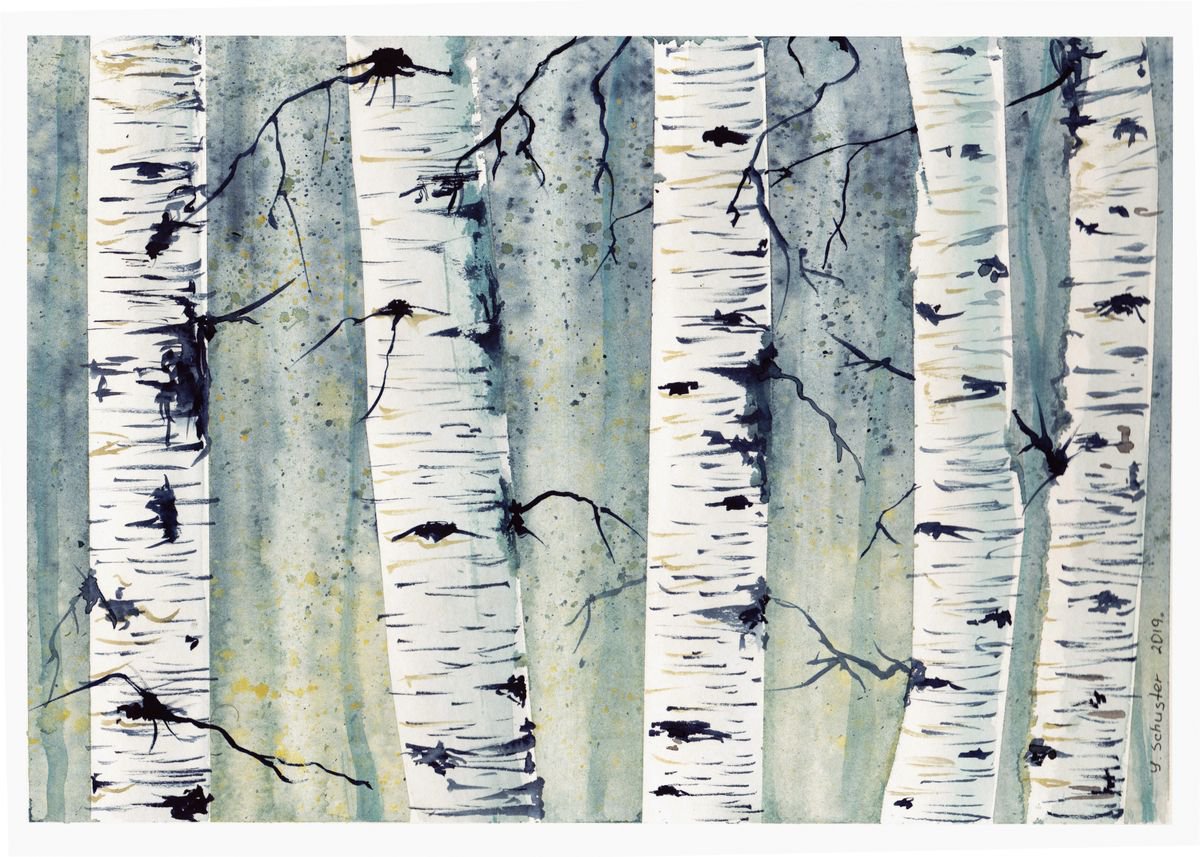 Birch Trees by Yulia Schuster