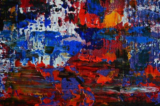 Carnival Of Colors - Original Modern Abstract Art Painting on Canvas Ready To Hang