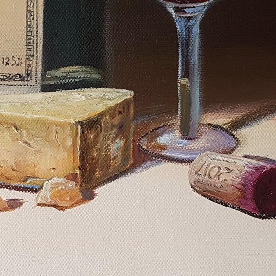 Commission to Richard - Wine and Cheese