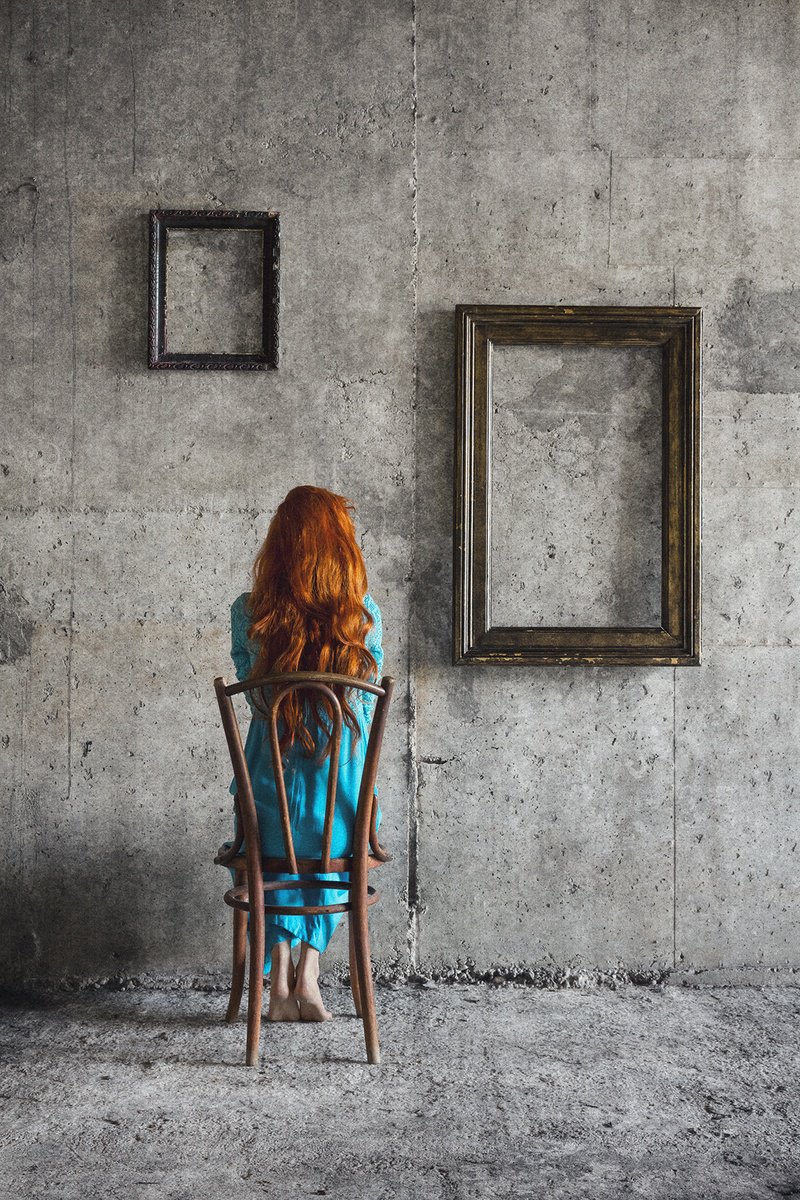 Photorealistic Portrait Photograph By Peter Zelei, 20 X 28", Pictures At An Exhibition Ii., Original Artwork