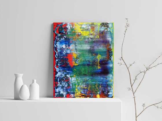 50x40 cm  Colorful  Abstract Painting Original Oil Painting Canvas Art