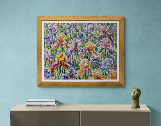 Dance of irises