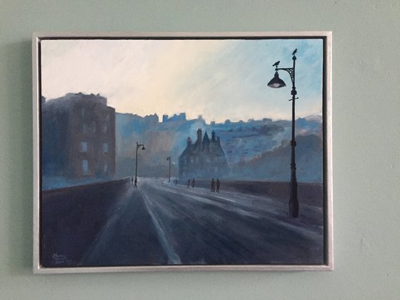 'The Dean Bridge, Edinburgh, Winter'