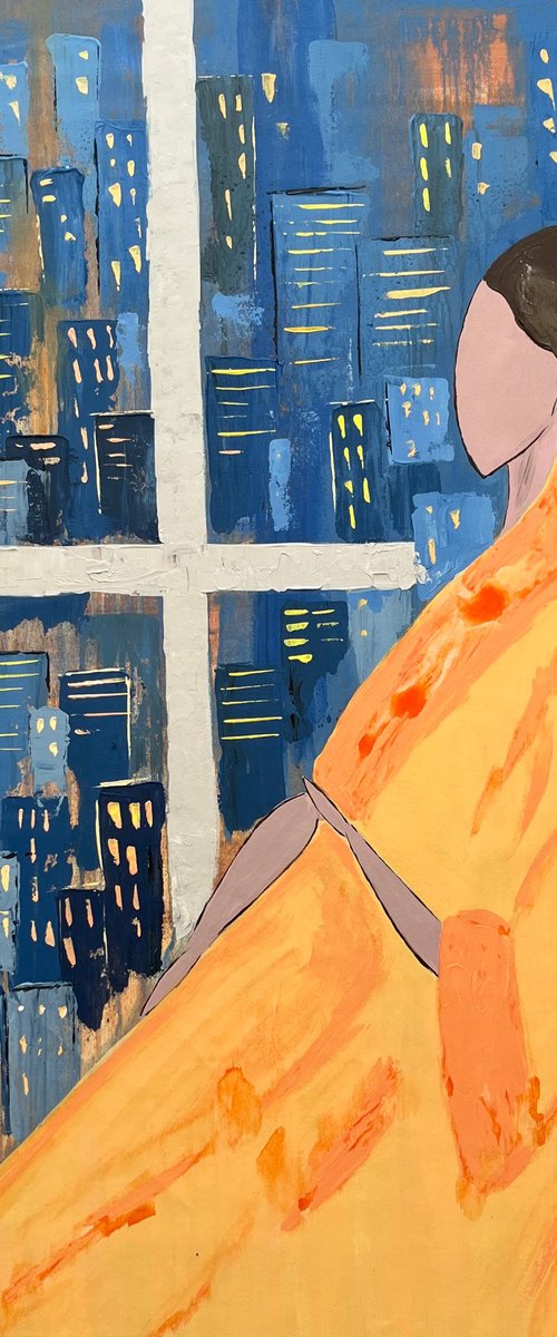 Woman Original Painting by Halyna Kirichenko