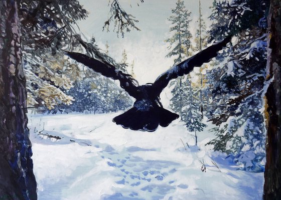 Alarm In The Winter Forest