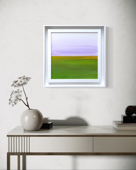 A Tranquil Landscape: Lavender Skies