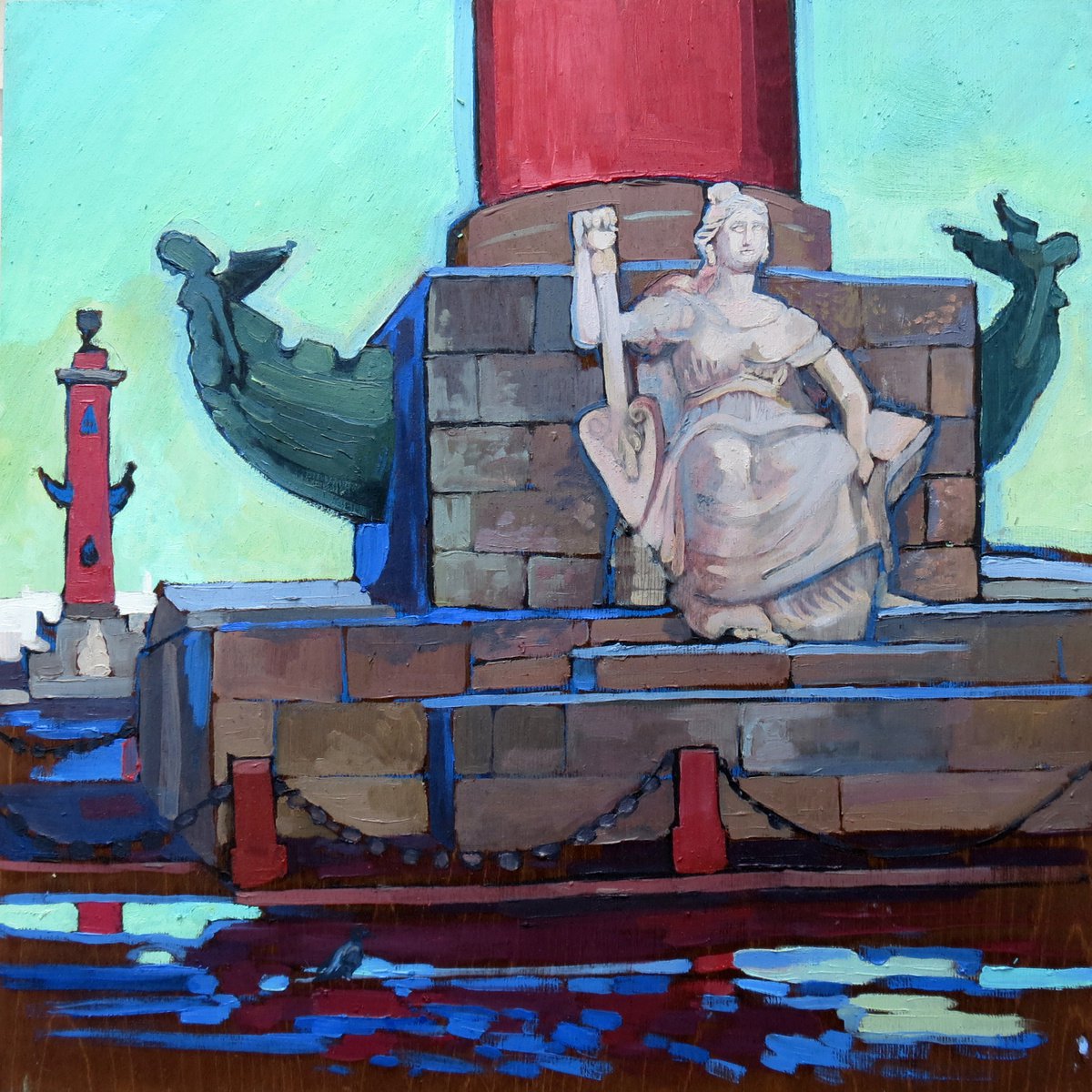 Master of the river Painting by Maria Barkovskaya