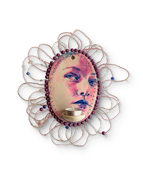 Clay female face