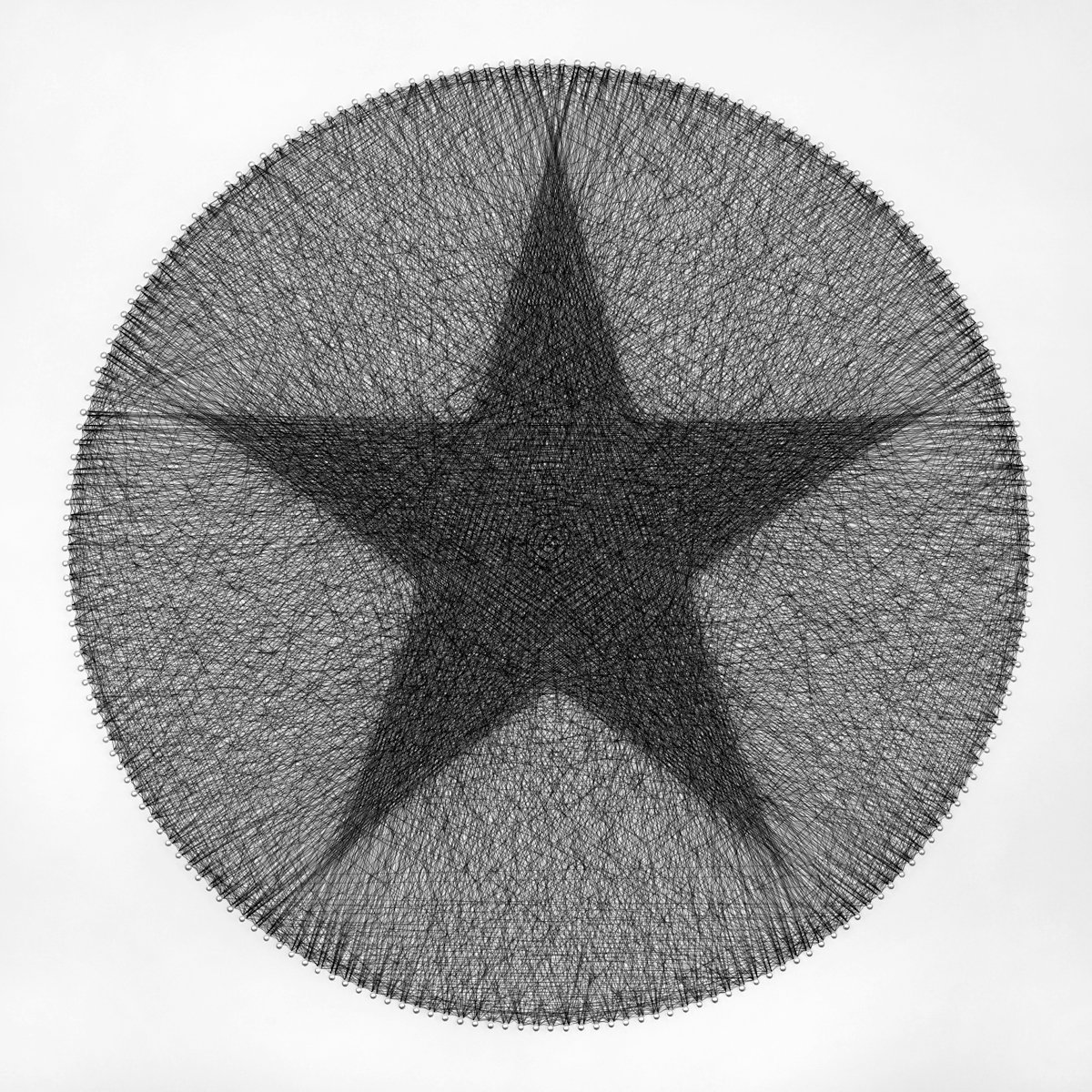 Radiating Star String Art by Andrey Saharov